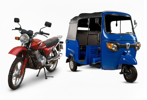 Motorcycles and tuk-tuks for sale in Kenya